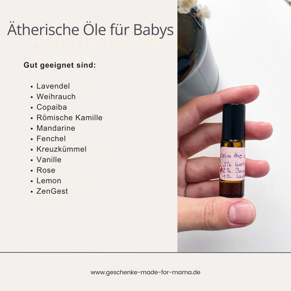 Blog Geschenke made for Mama welche ätherische Öle sind für Babys geeignet