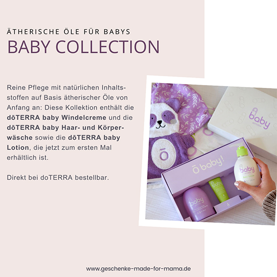 doTERRA Baby Collection Ätherische Öle für Babys und Kinder Blog Geschenke made for Mama
