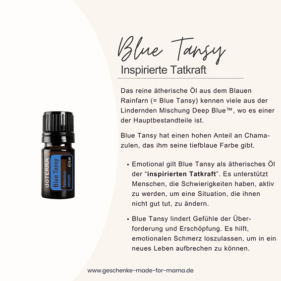 Blue Tansy ätherisches Öl gegen Aufschieberitis Blog Geschenke made for Mama