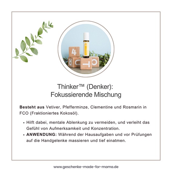 Thinker ätherische Ölmischung für mehr Konzentration doterra Kids Collection
