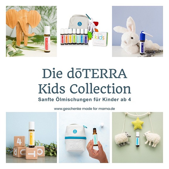doTERRA Kids Collection mit 7 ätherischen Öl-Roll-Ons für Kinder ab 4 Jahren zur Unterstützung von Schlaf, Konzentration und emotionaler Balance