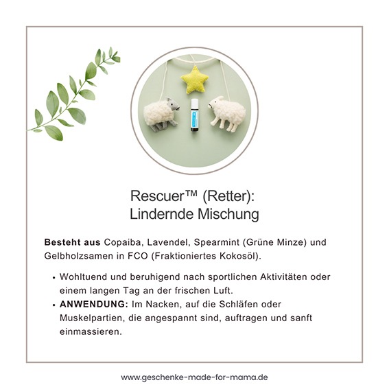 Rescuer lindernde Mischung der doTERRA Kids Collection für Kinder ab 4 Jahren mit Lavendel, Spearmint, Copaiba und Gelbholzsamen