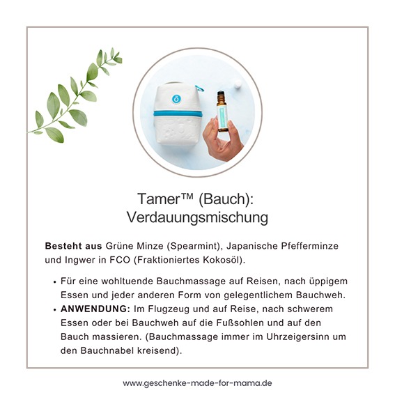 Tamer Bauchberuhiger der doTERRA Kids Collection für Kinder ab 4 Jahren mit Pfefferminze, Spearmint, Ingwer und japanischer Minze