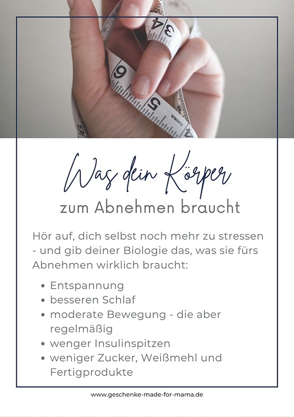 Was der Körper zum Abnehmen braucht: Entspannung, besserer Schlaf, Bewegung und stabile Blutzuckerwerte für einen gesunden Stoffwechsel