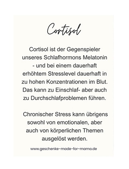 Infografik Cortisol und Melatonin – Stresshormon und Schlafhormon im Vergleich