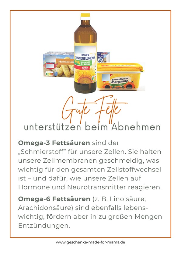 Omega-3 Fettsäuren und gesunde Fette unterstützen den Stoffwechsel und fördern hormonelle Balance beim Abnehmen