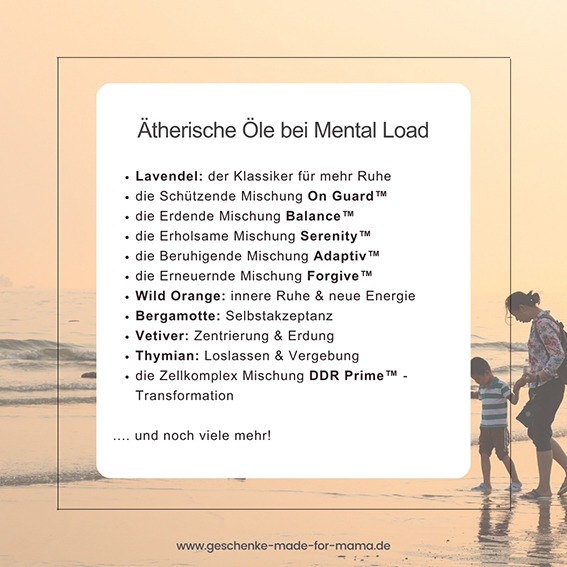 Liste ätherischer Öle die bei Mental Load helfen