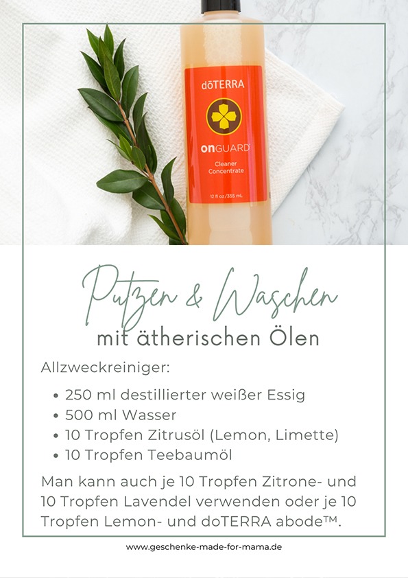 Allzweckreiniger selber machen mit ätherischen Ölen – Schadstoffe im Haushalt vermeiden und natürlich reinigen