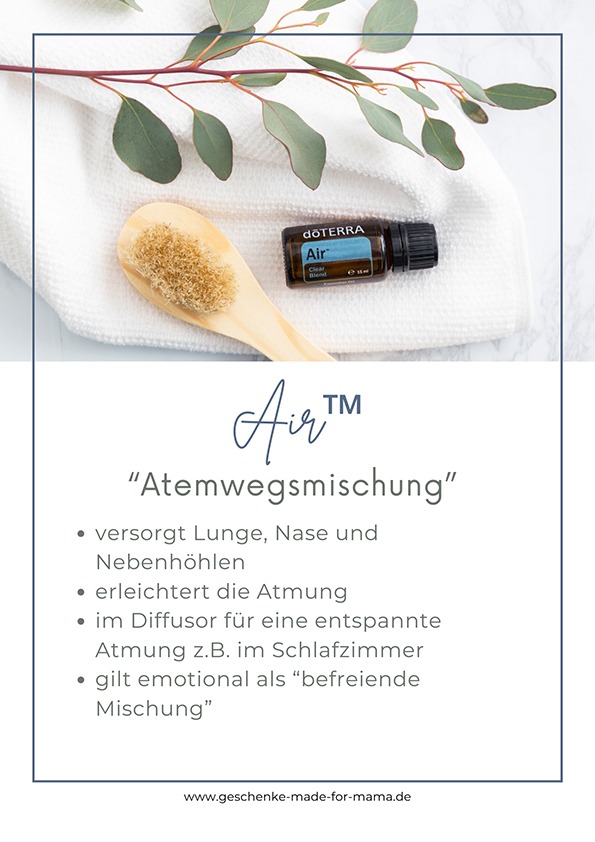 doTERRA Air – Atemwegsmischung für freie Atmung und Entspannung doTERRA Air Atemwegsmischung freie Atmung Diffusor Lunge Nebenhöhlen