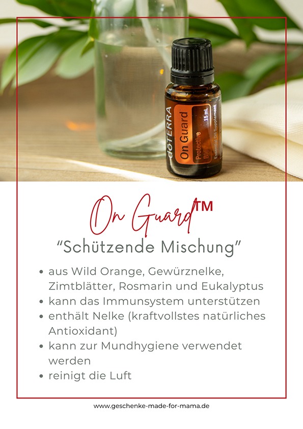 doTERRA On Guard – schützende Mischung für Immunsystem und Mundhygiene doTERRA On Guard Mischung Immunsystem Luft reinigen Mundhygiene