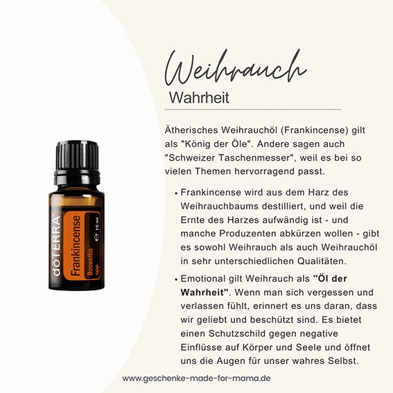 doTERRA Weihrauchöl für Einsteiger – stärkend für Immunsystem und Emotionen