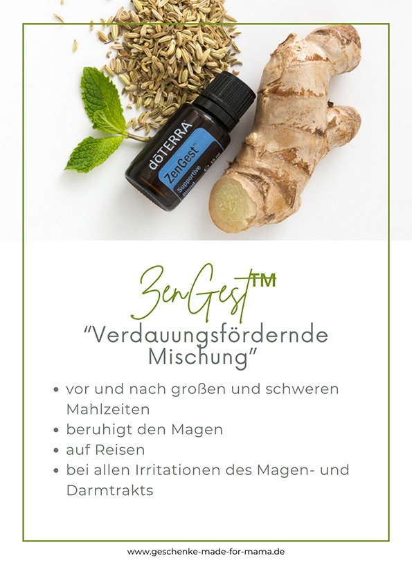 doTERRA ZenGest - ätherische Ölmischung für Magen und Darm doTERRA ZenGest ätherische Ölmischung Magen Darm Verdauung Beruhigung