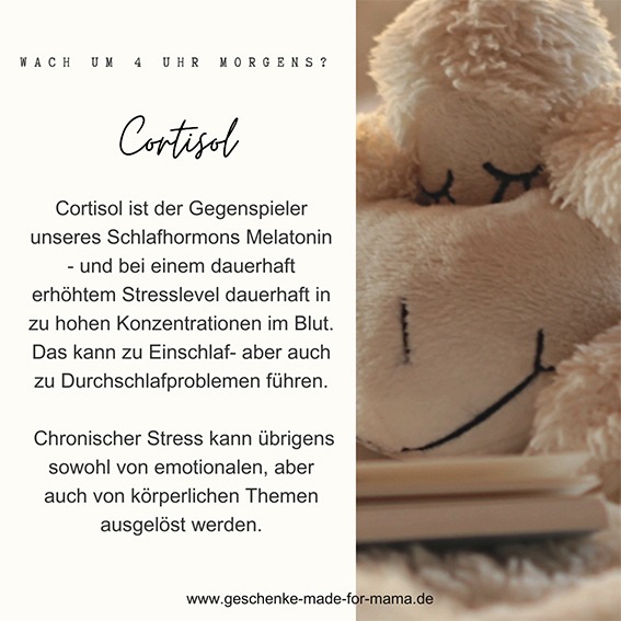 Schlechter Schlaf durch chronischen Stress – erhöhter Cortisolspiegel stört die Schlafqualität