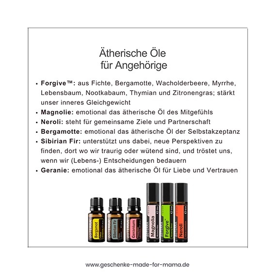 Ätherische Öle für pflegende Angehörige alter Menschen Ätherische Öle für Angehörige – emotionale Unterstützung wenn Eltern alt werden