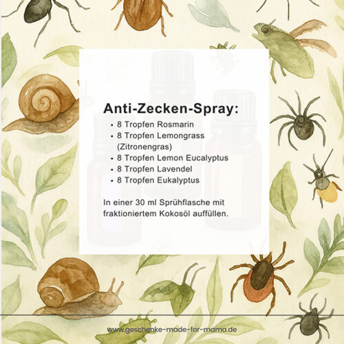 Zeckenschutz mit ätherischen Ölen Blog Geschenke made for Mama