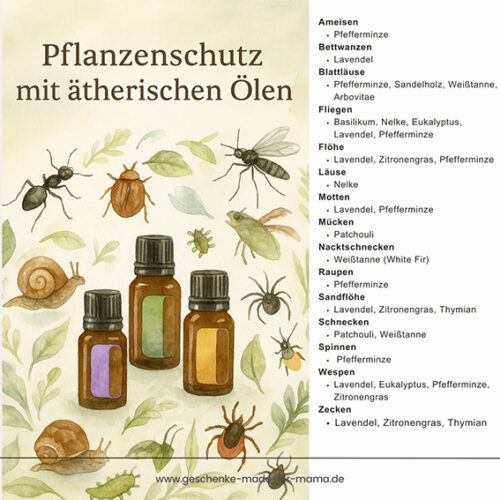 Insektenschutz mit ätherischen Ölen Blog Geschenke made for Mama