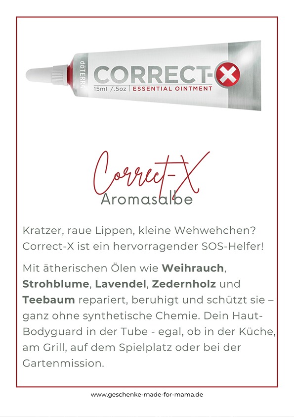 doTERRA Correct-X Aromasalbe – schnelle Hilfe bei Insektenstichen, kleinen Wunden und Hautirritationen mit ätherischen Ölen