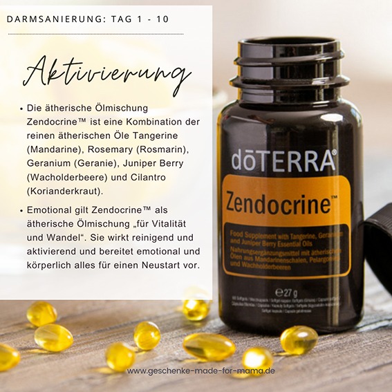 doTERRA Zendocrine Softgels Darmsanierung mit ätherischen Ölen Blog Geschenke made for Mama