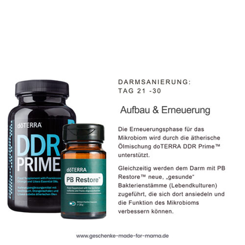 Darmsanierung mit ätherischen Ölen Mikrobiom Aufbau und Erneuerung