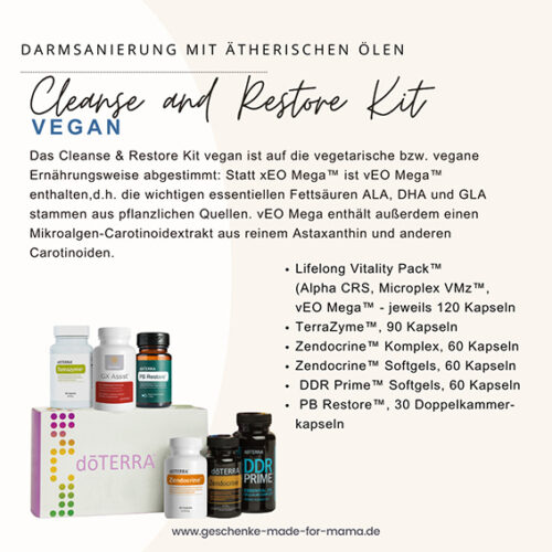 Darmsanierung mit ätherischen Ölen doTERRA Cleanse and Restore Kit vegan online bestellen