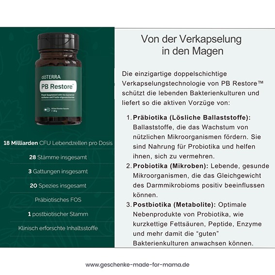 gesunde Darmflora Mikrobiom doTERRA PB Restore