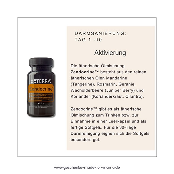 doTERRA Zendocrine Softgels Aktivierung Darmreinigung
