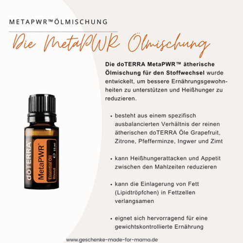 doTERRA MetaPWR Ätherische Ölmischung für den Stoffwechsel