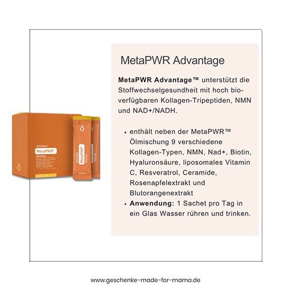 doTERRA Meta PWR Advantage Kollagen Nadh NMN und Mikronährstoffe