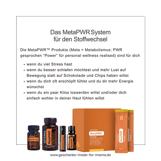 doTERRA MetaPWR Produkte für den Stoffwechsel Übersicht und Vorteile