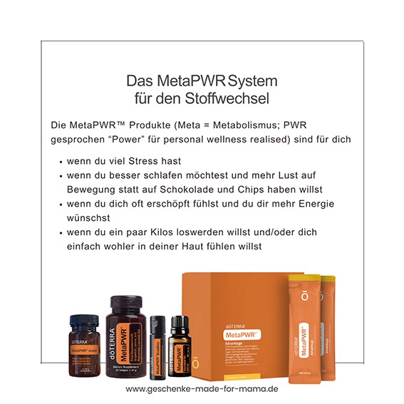 doTERRA MetaPWR System für den Stoffwechsel – Produkte für mehr Energie, weniger Heißhunger, besseren Schlaf und gesunde Gewichtsregulation