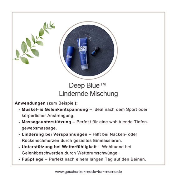 doTERRA Deep Blue Anwendung und Empfehlung