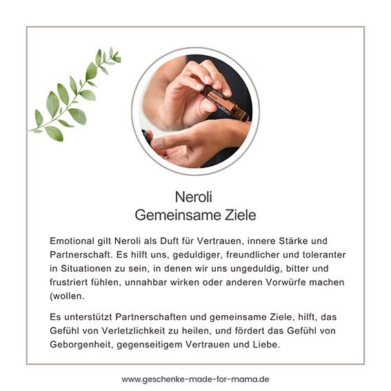 Neroli ätherisches Öl gemeinsame Ziele und Partnerschaft Familientreffen