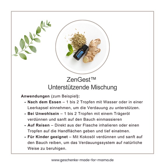 Schnelle Hilfe für Magen und Darm doTERRA ZenGest ätherische Ölmischung