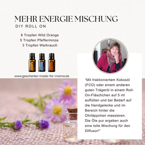 DIY Rezept Energiespendende Mischung ätherische Öle