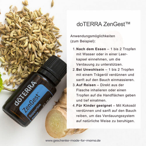 Schnelle Hilfe für Magen und Darm doTERRA ZenGest ätherische Ölmischung