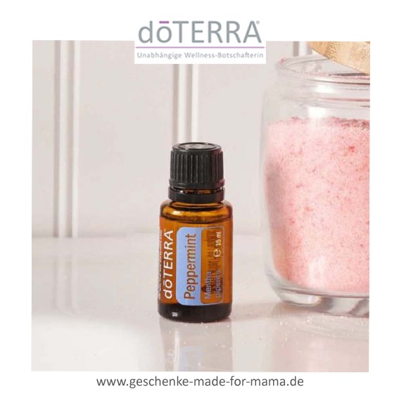 doTERRA Pfefferminzöl Peppermint 15 ml – kühlendes ätherisches Öl für heiße Tage, Frische und Konzentration