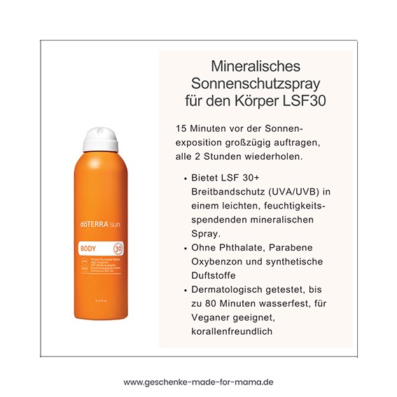 doTERRA Sun mineralisches Sonnenschutzspray für den Körper