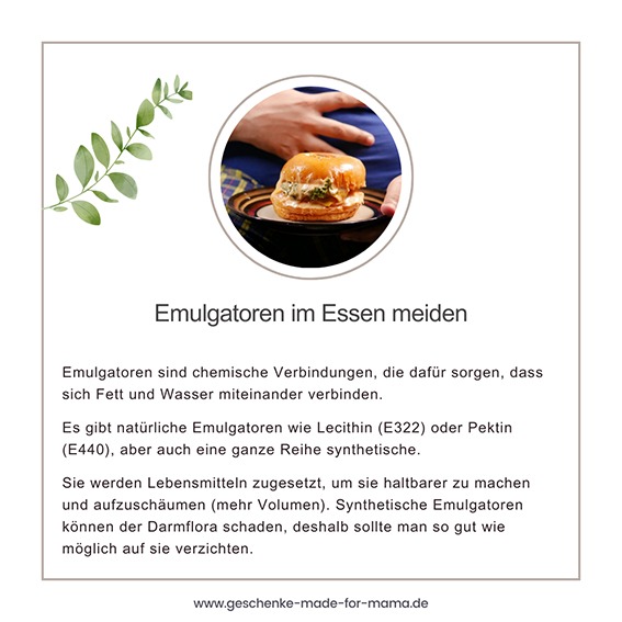 Emulgatoren im Essen meiden – Detox-Tipp für gesunde Verdauung und starke Darmflora