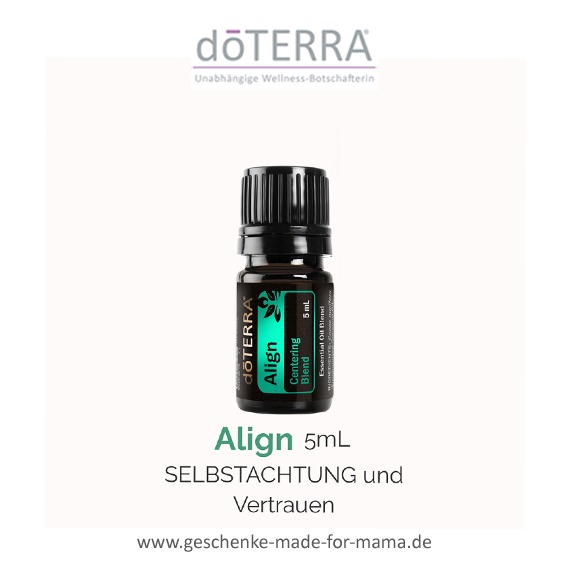 Fläschchen doTERRA Align 5 ml – ätherische Ölmischung für Zentrierung, innere Ausrichtung und Selbstvertrauen, unterstützt die Yogapraxis und Meditation