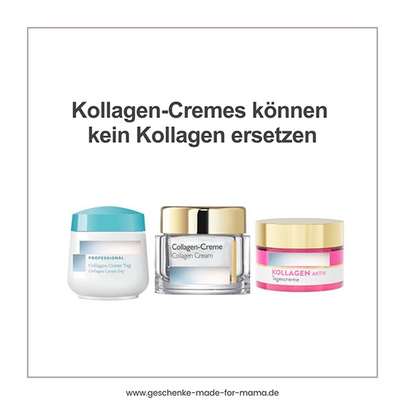 Kollagen-Cremes können Kollagen nicht ersetzen – Kollagenmoleküle dringen nicht in die Haut ein