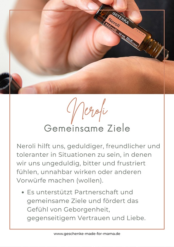 Geschenke für Mama – Neroli ätherisches Öl für Partnerschaft, Vertrauen und emotionale Verbindung
